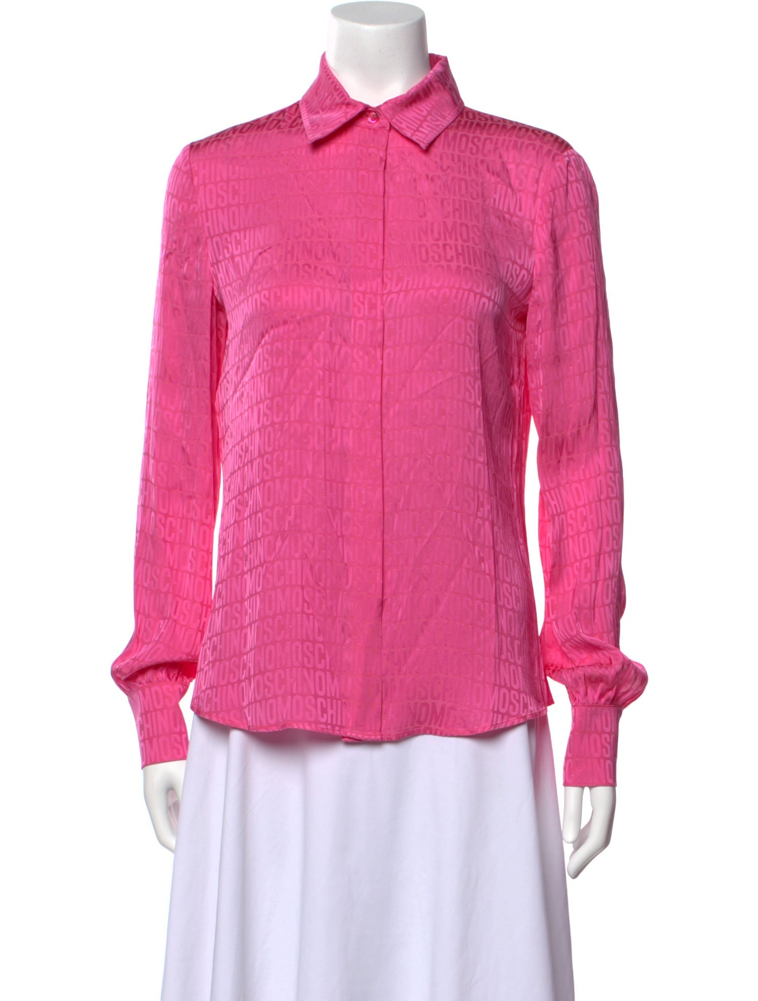 Moschino Couture Long Sleeve Button-Up Top w/ Tags