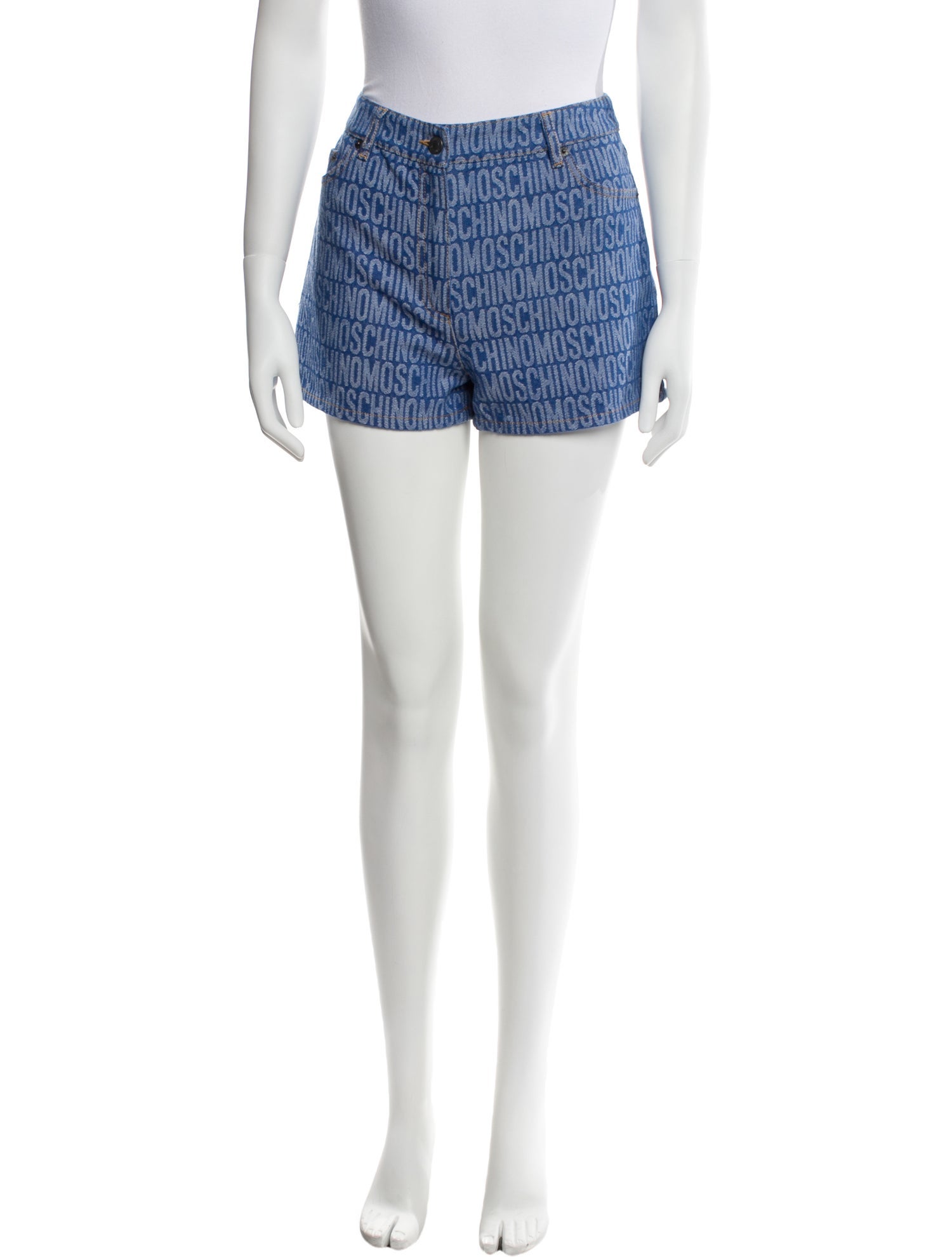 Moschino Couture Printed Mini Shorts w/ Tags