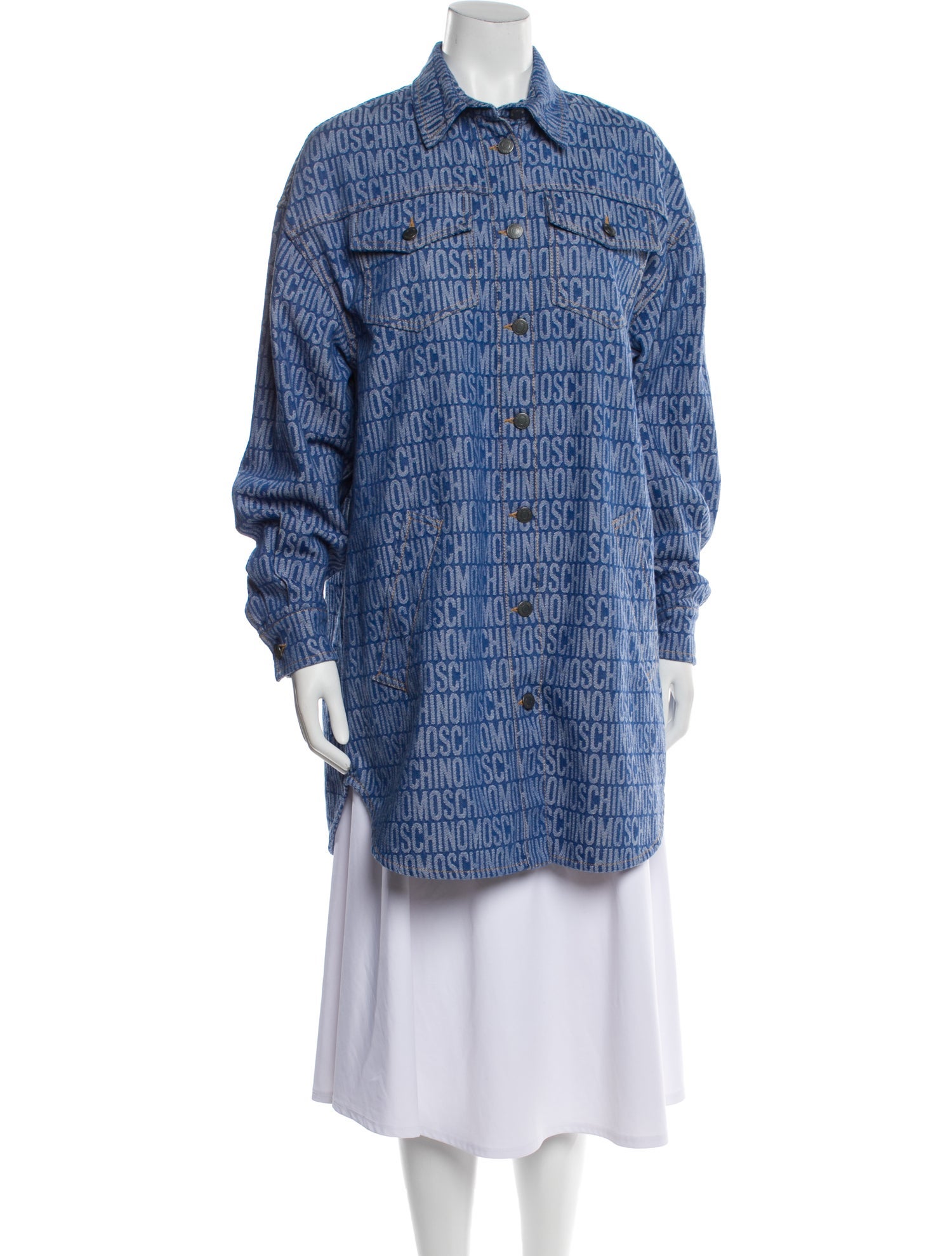 Moschino Couture Printed Denim Jacket w/ Tags