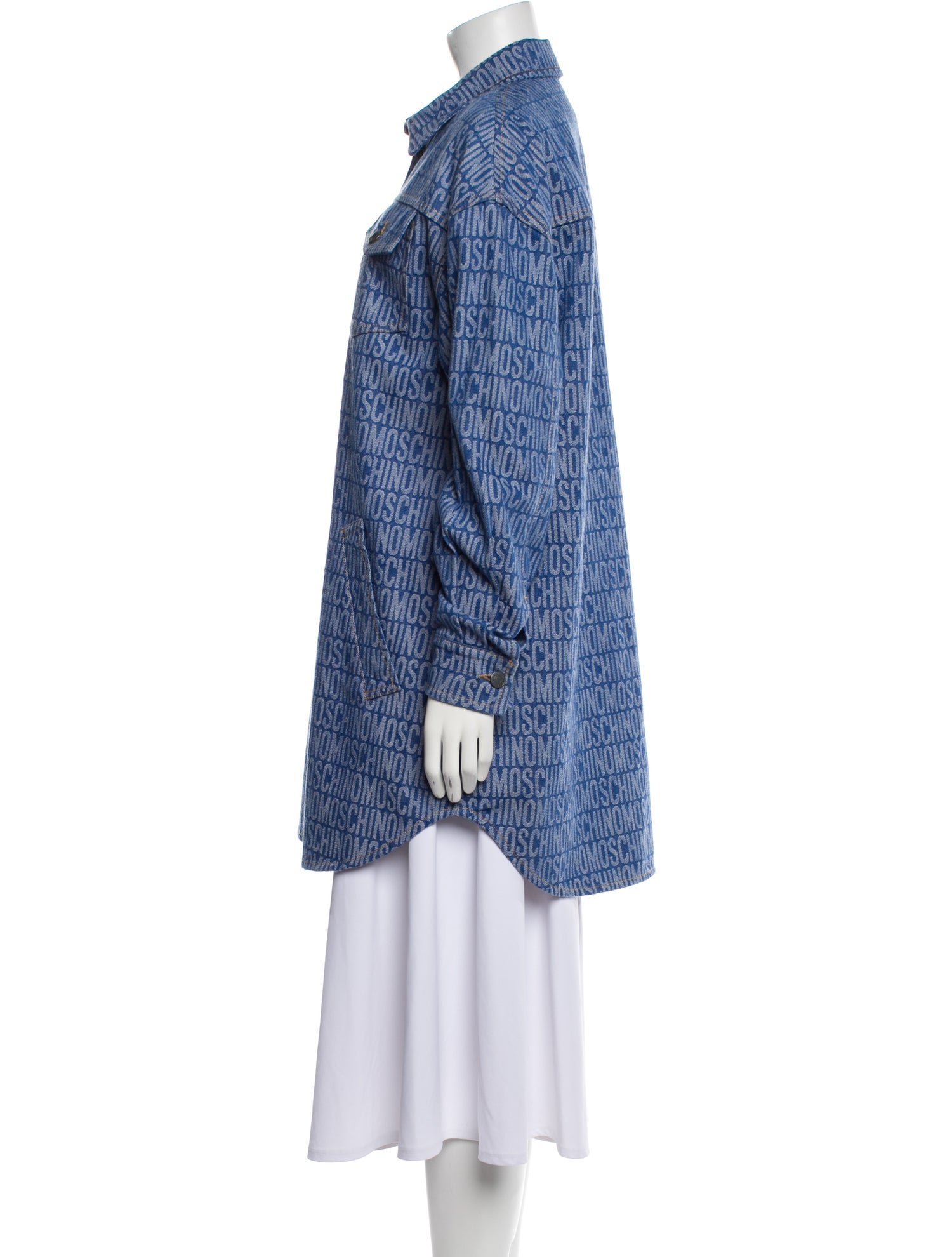 Moschino Couture Printed Denim Jacket w/ Tags