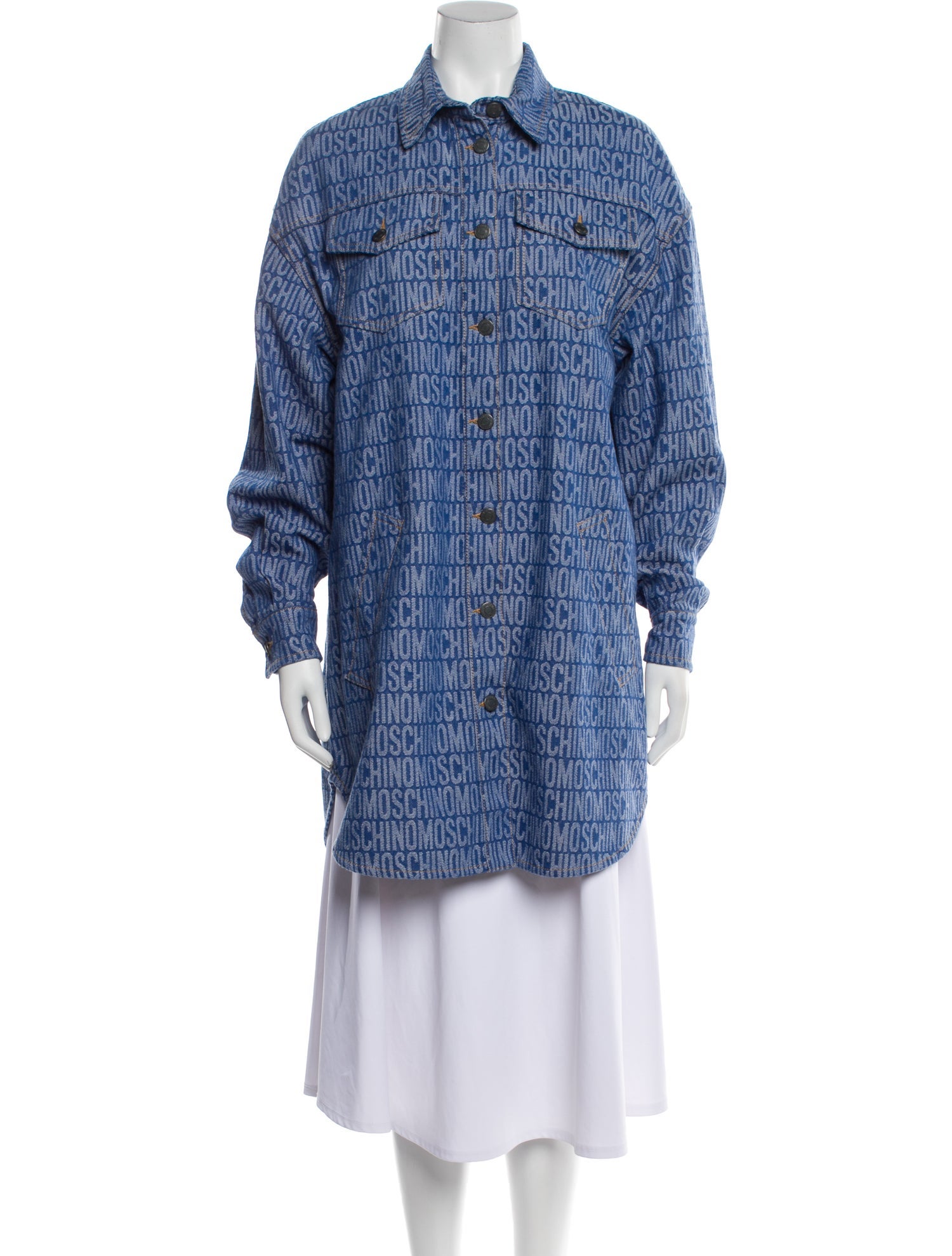 Moschino Couture Printed Denim Jacket w/ Tags