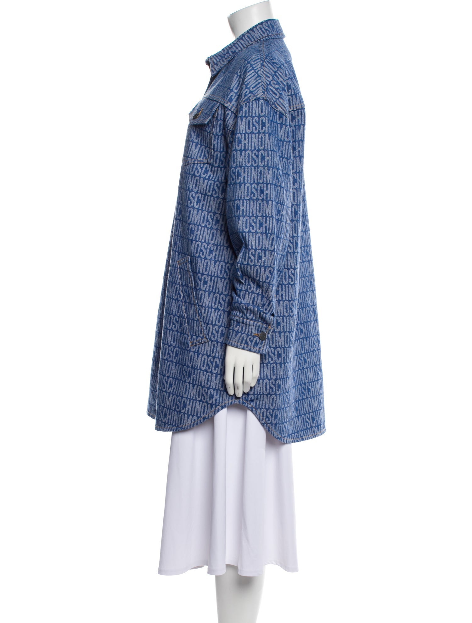 Moschino Couture Printed Denim Jacket w/ Tags