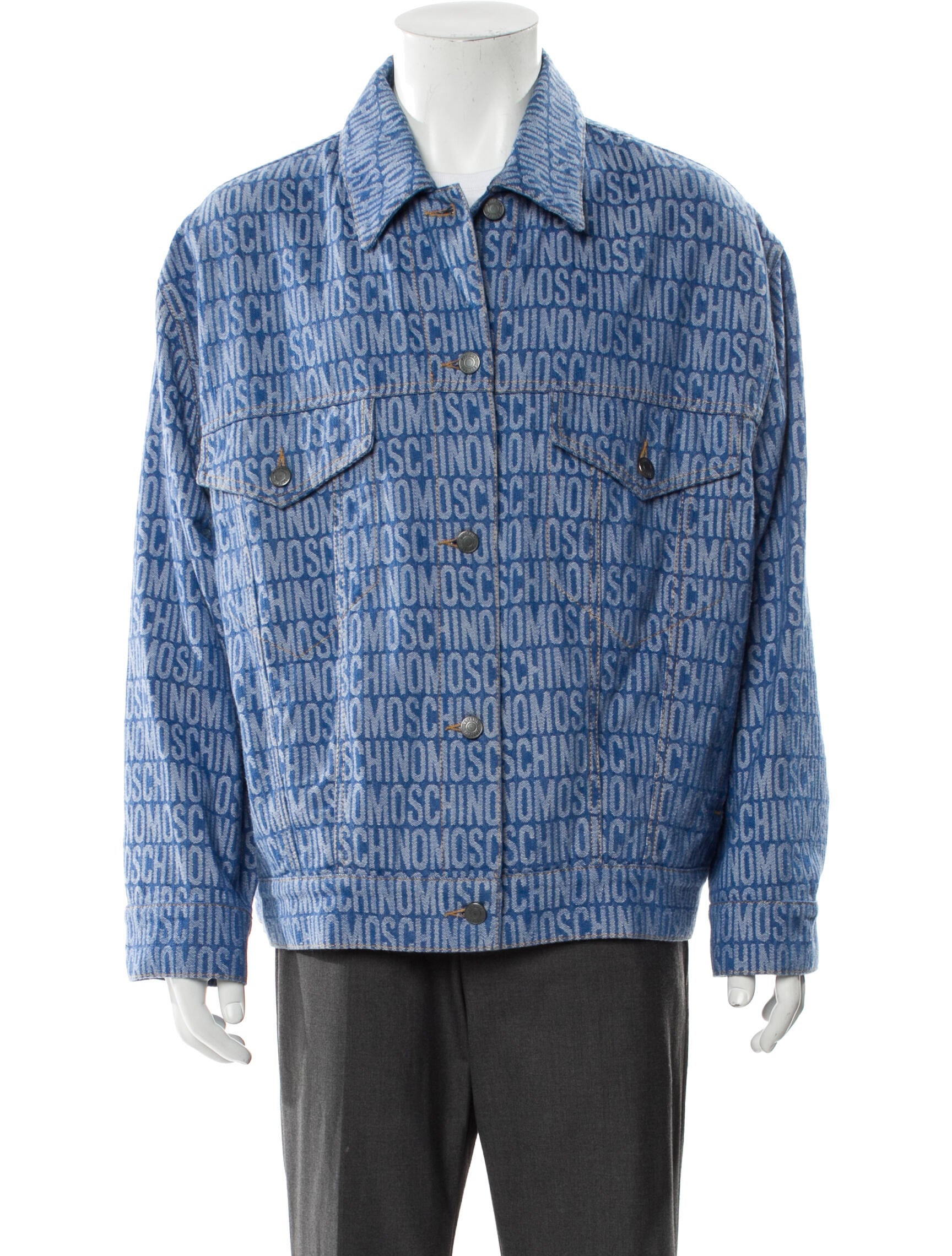 Moschino Couture Printed Denim Jacket w/ Tags