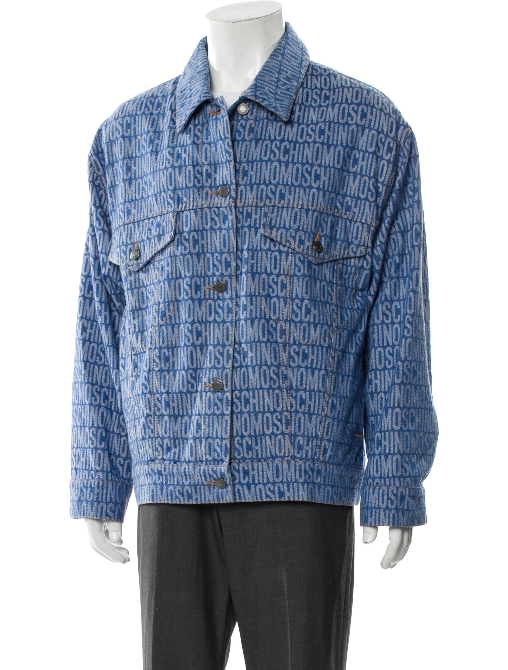 Moschino Couture Printed Denim Jacket w/ Tags