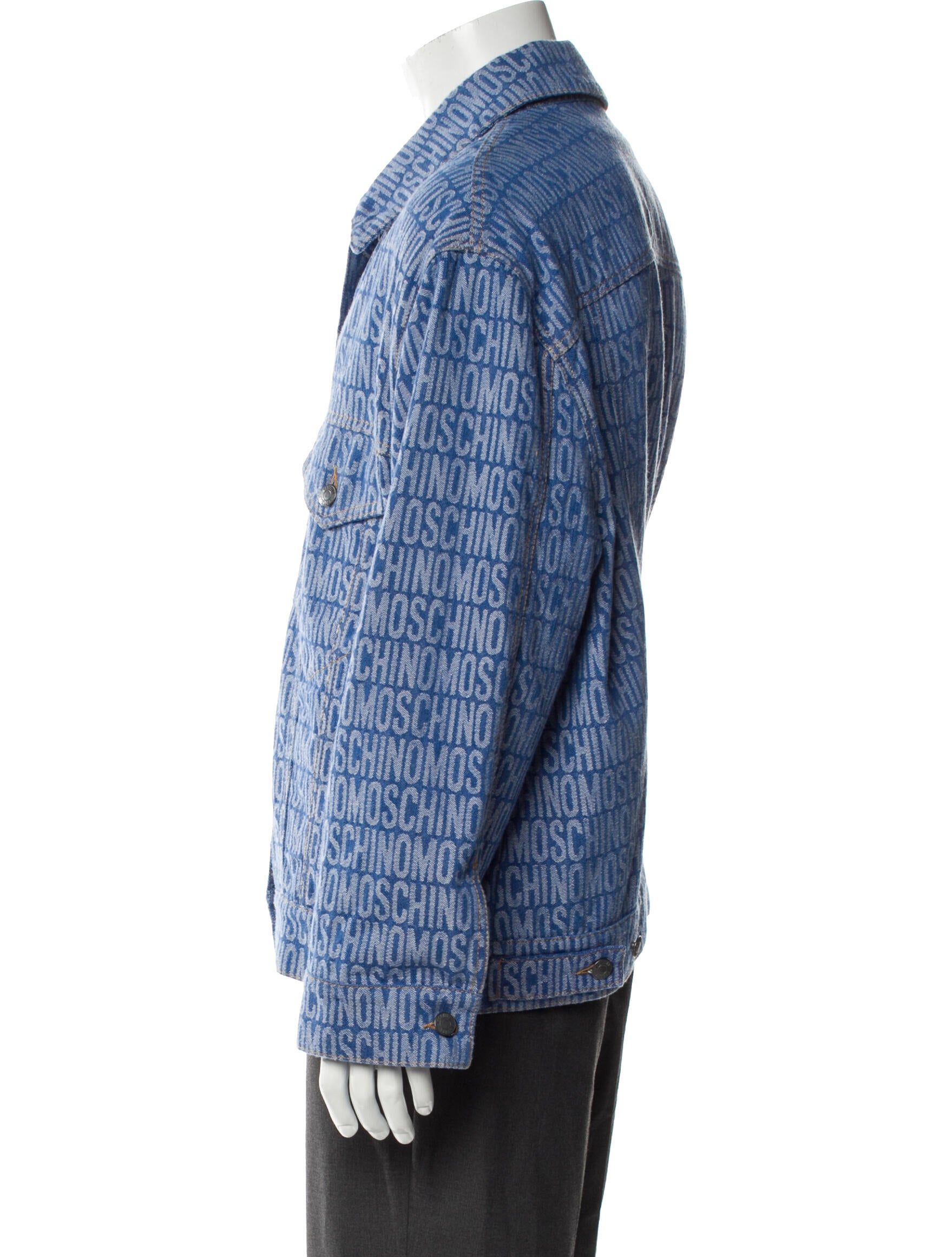 Moschino Couture Printed Denim Jacket w/ Tags