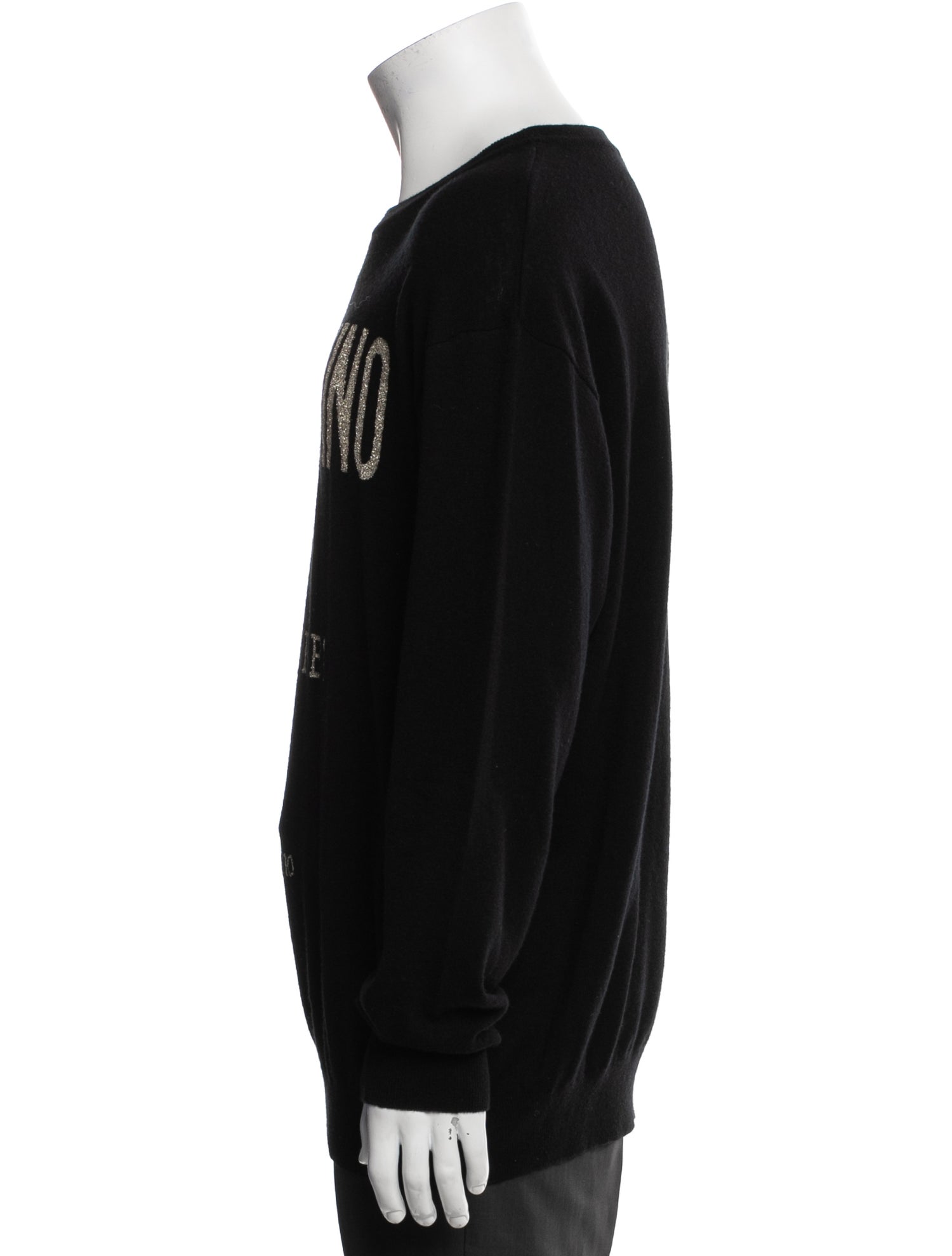 Moschino Couture Virgin Wool Graphic Print Pullover