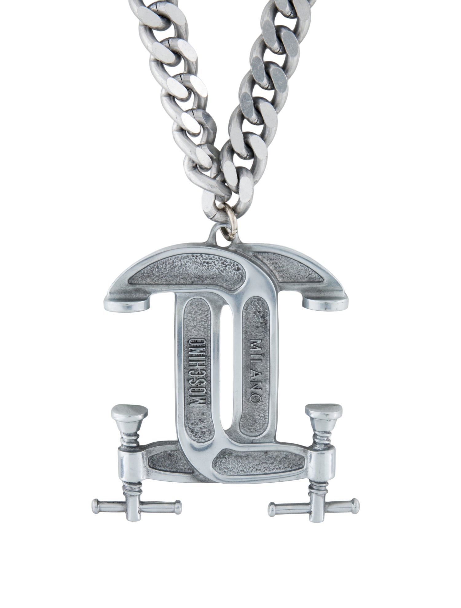 Moschino Couture Vice Chain Pendant Necklace