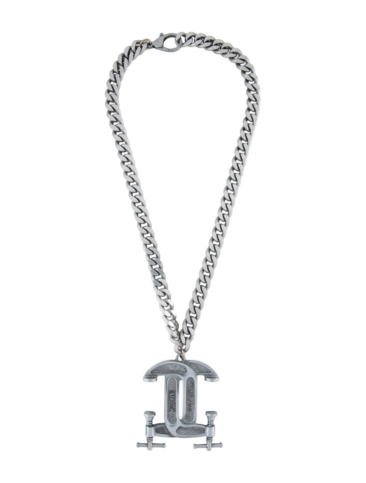 Moschino Couture Vice Chain Pendant Necklace