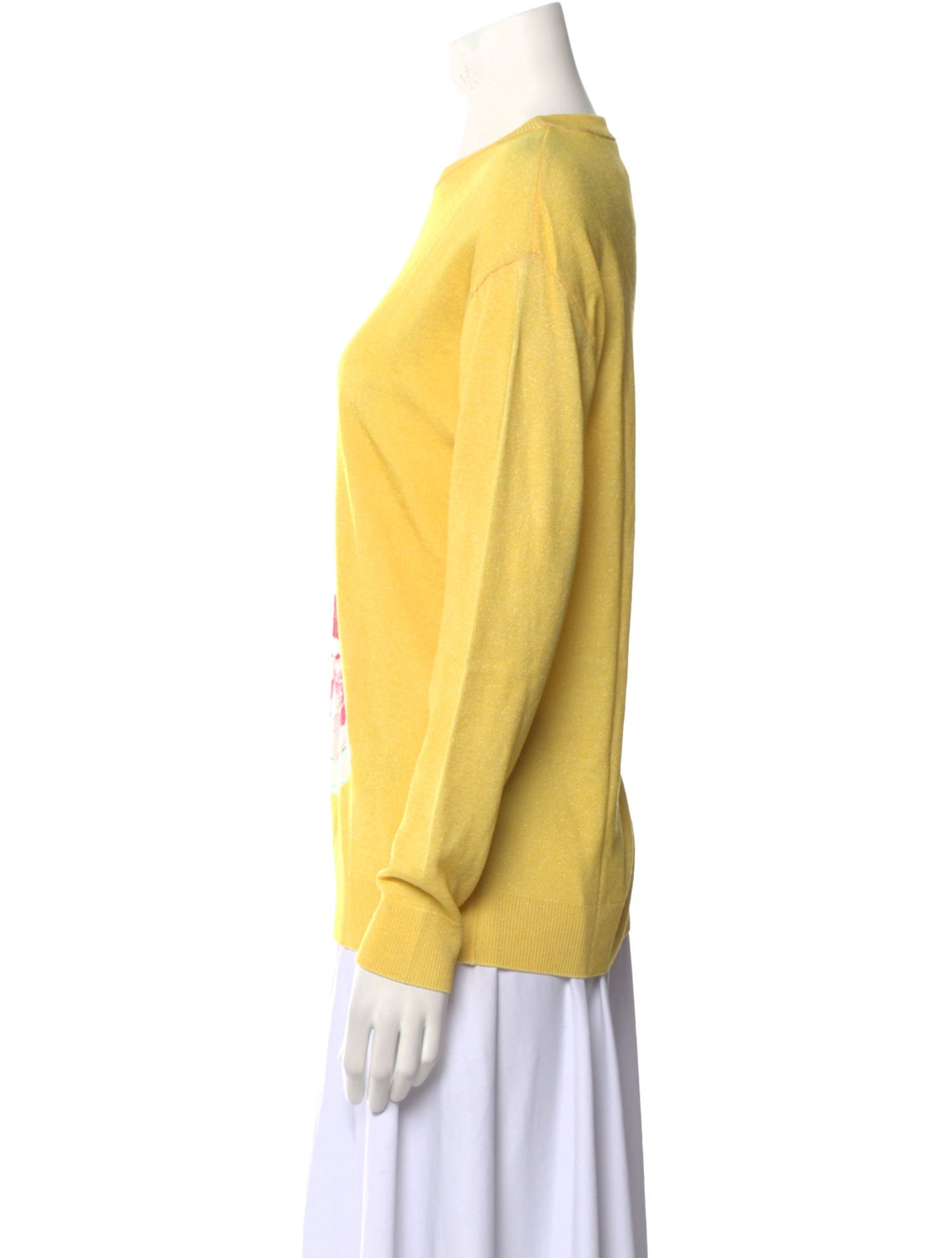 Moschino Couture Virgin Wool Graphic Print Sweatshirt