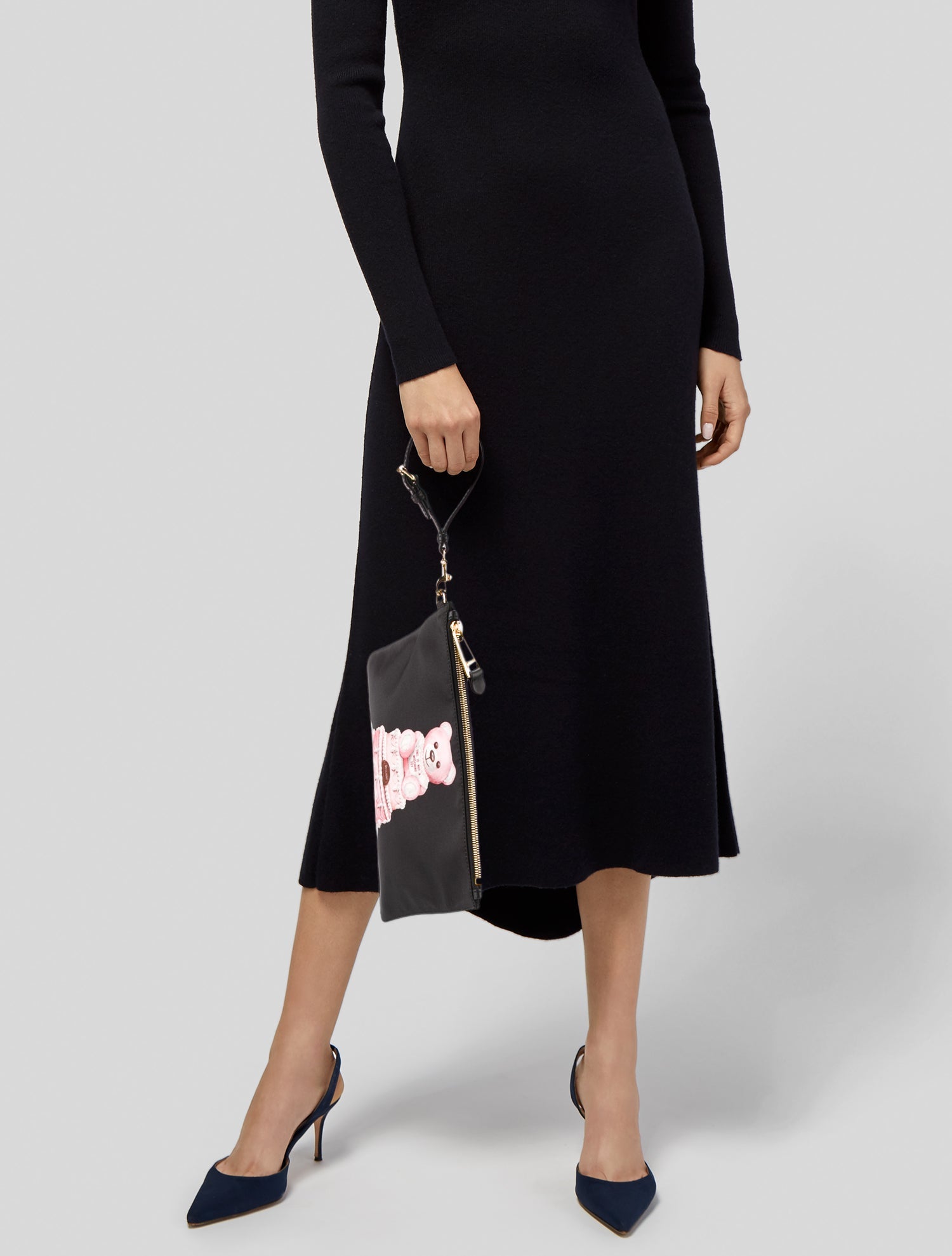 Moschino Couture Nylon Clutch