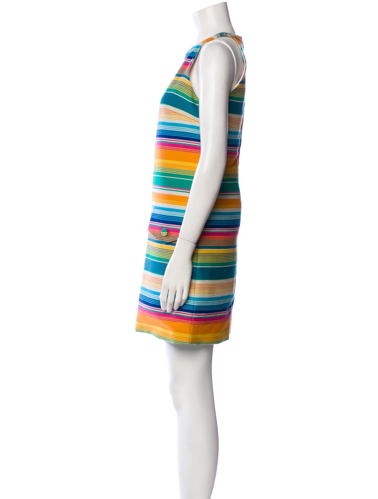 Moschino Couture Striped Mini Dress