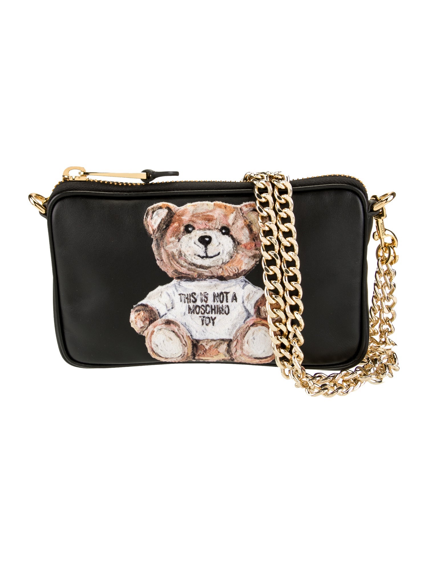 Moschino Couture Leather Shoulder Bag