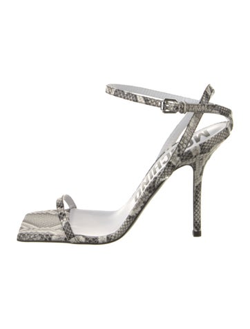 Moschino Couture Sandals Leather Animal Print IT 39 | 9