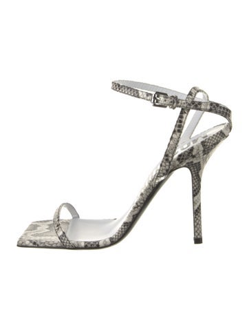 Moschino Couture Sandals Leather Printed IT 38.5 | 8.5