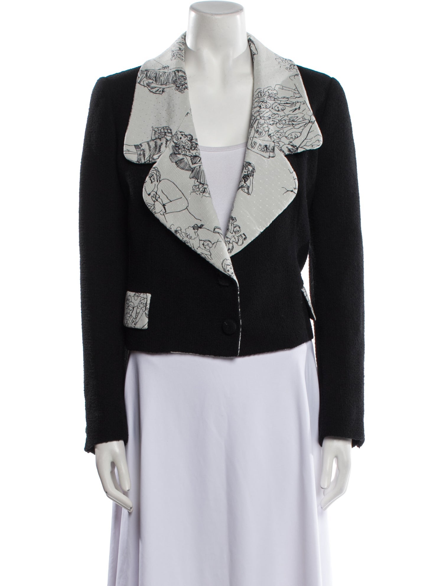 Moschino Couture Graphic Print Evening Jacket