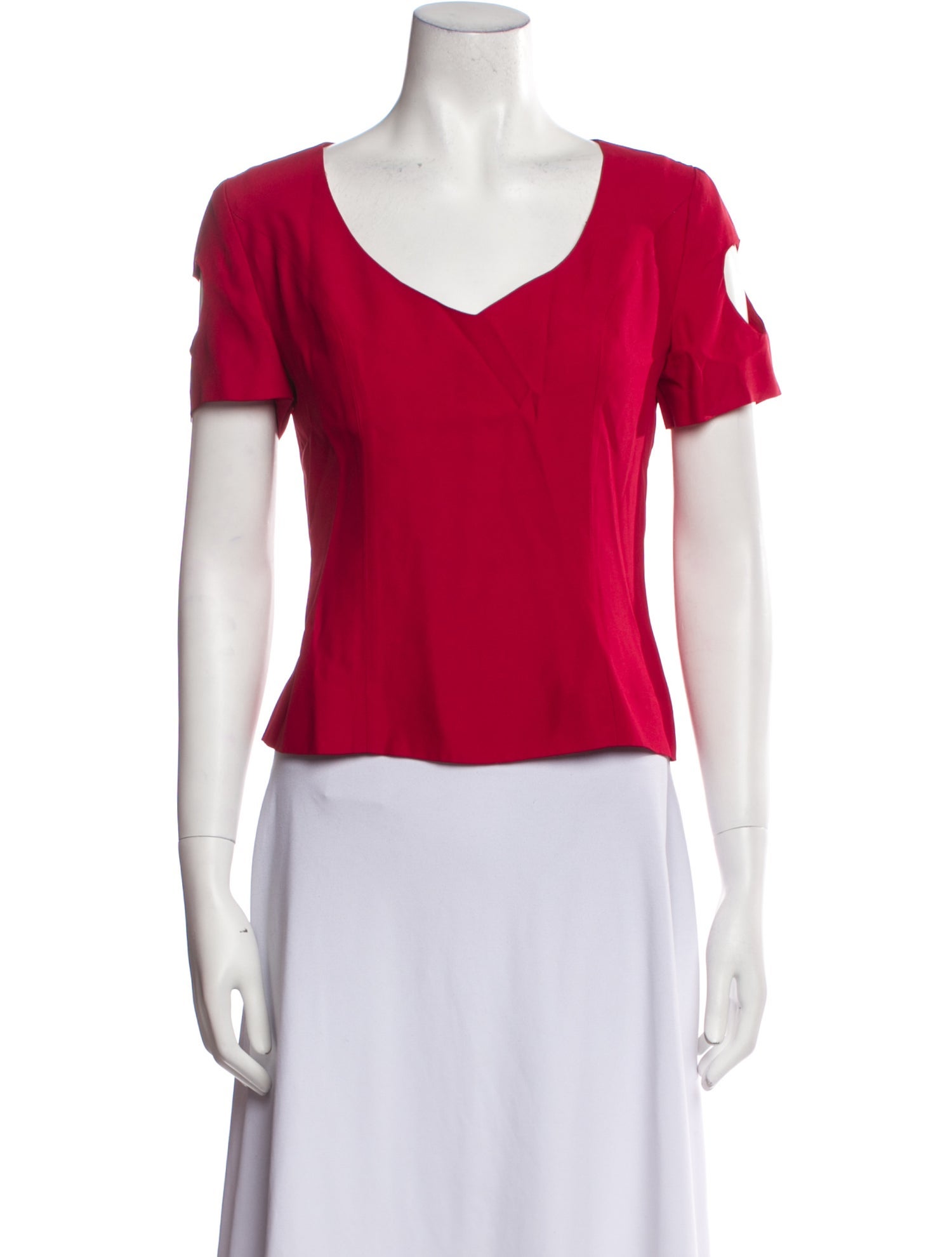 Moschino Couture V-Neck Short Sleeve T-Shirt