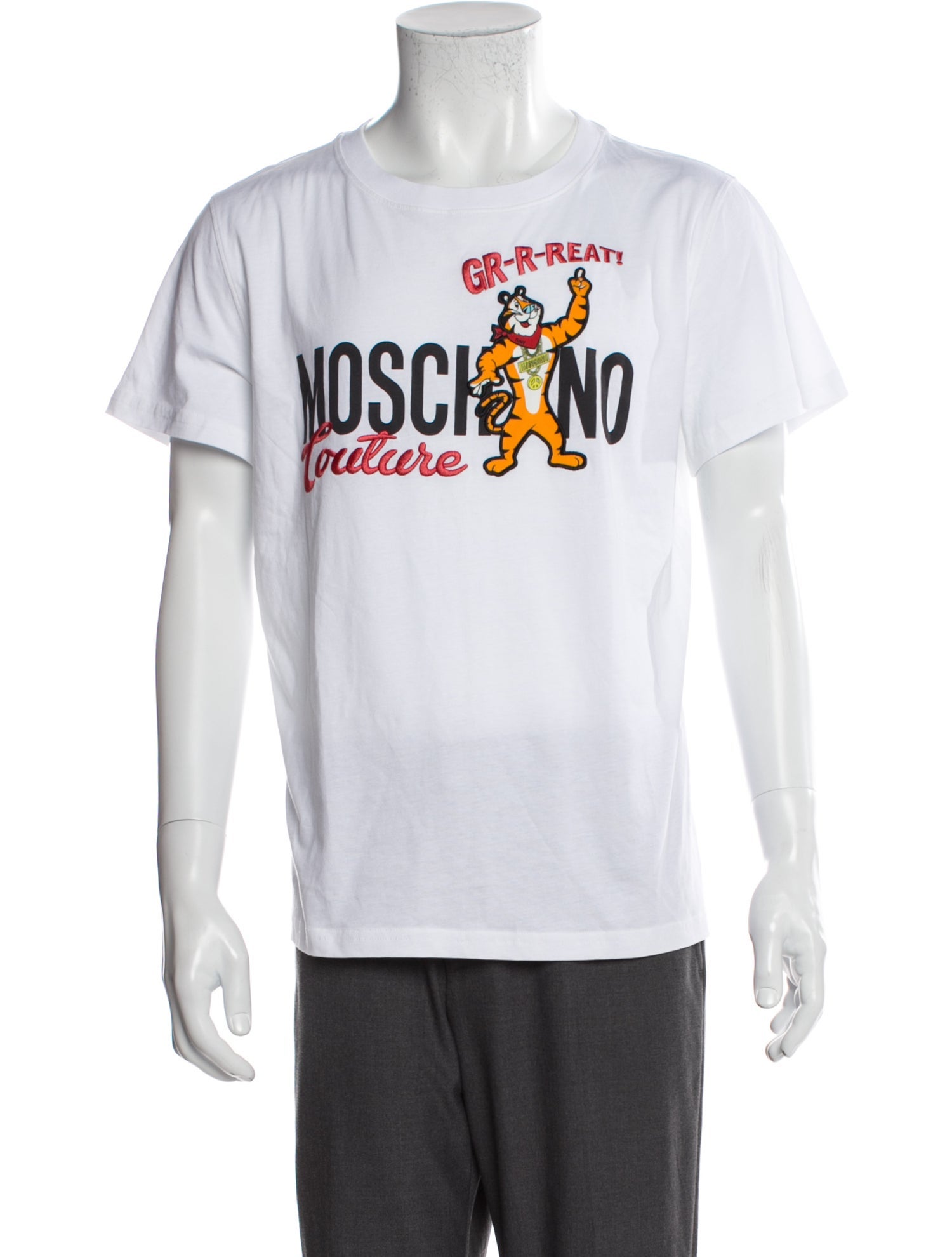 Moschino Couture Graphic Print Crew Neck T-Shirt w/ Tags