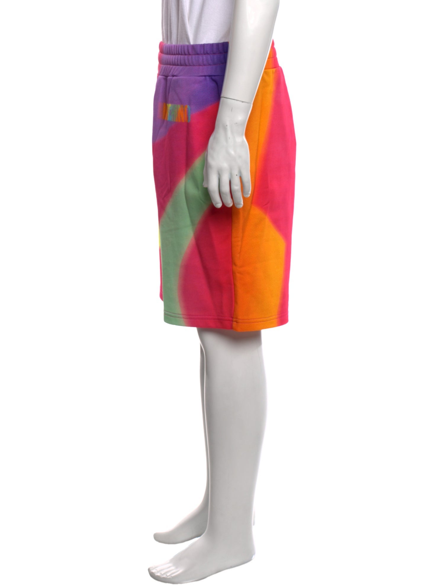 Moschino Couture Colorblock Pattern Jogger Shorts w/ Tags