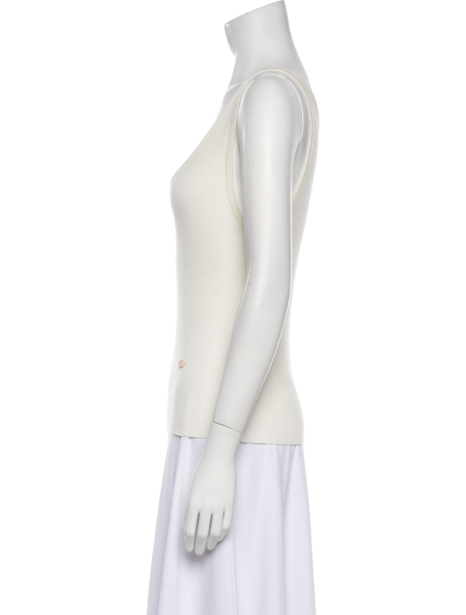 Moschino Couture Virgin Wool Scoop Neck Top