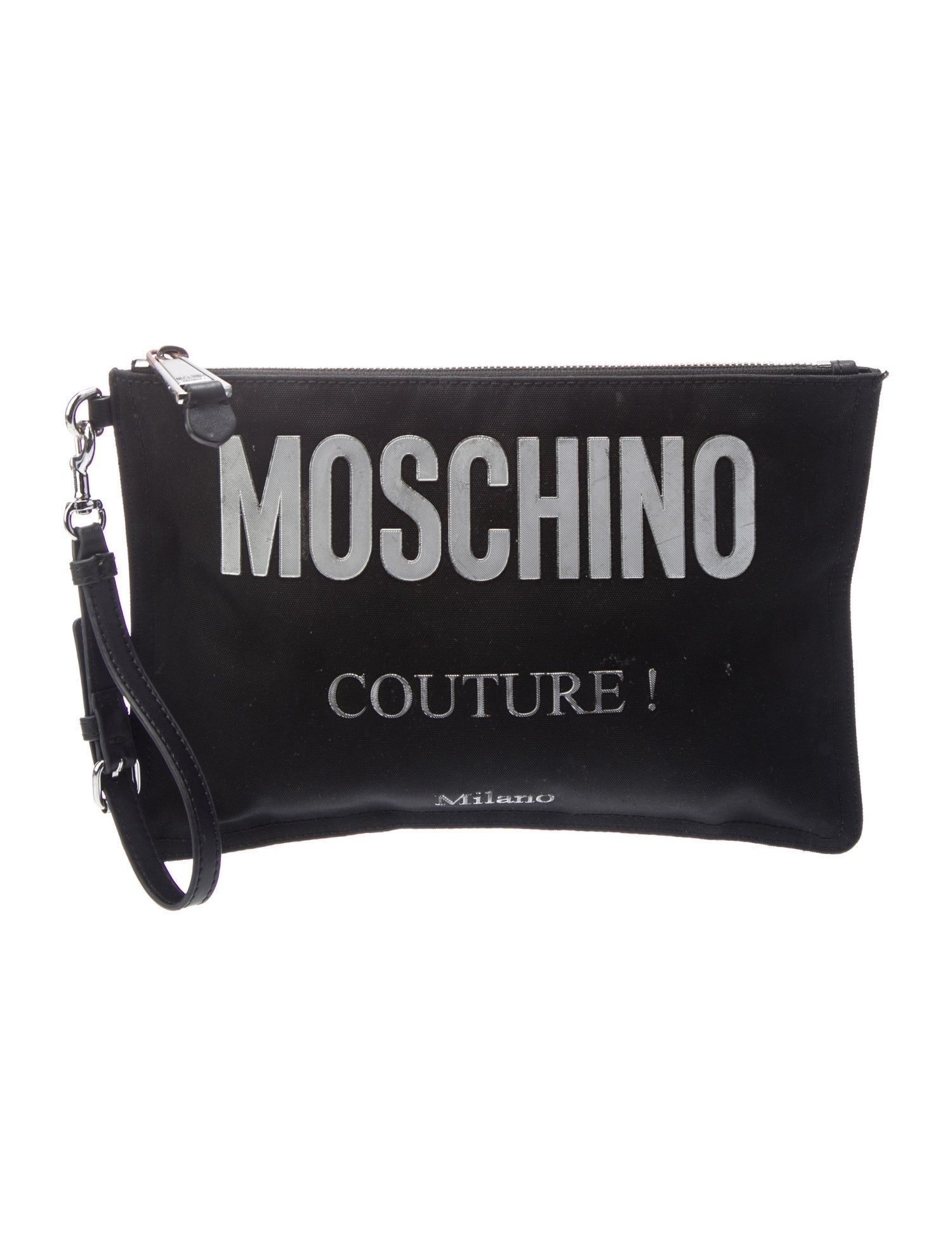 Moschino Couture Canvas Clutch