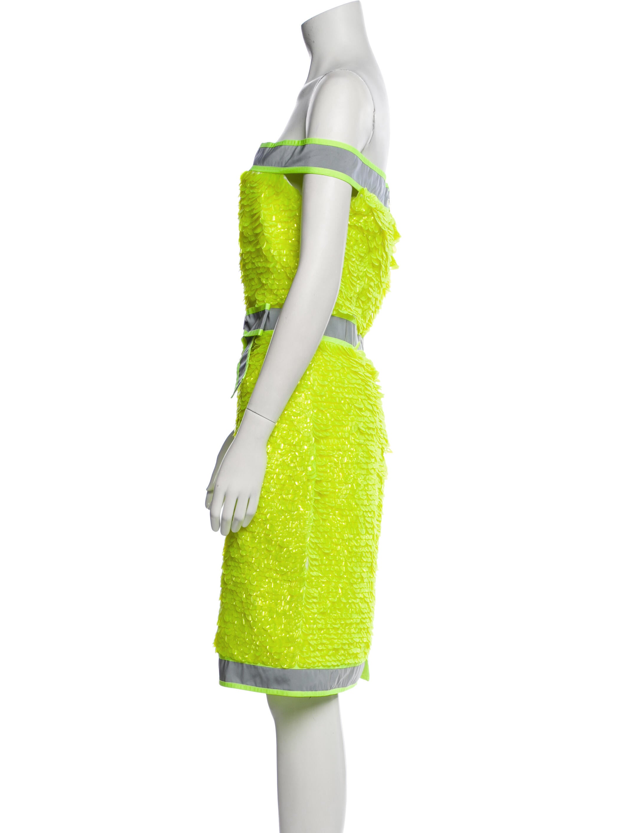 Moschino Couture Colorblock Pattern Mini Dress