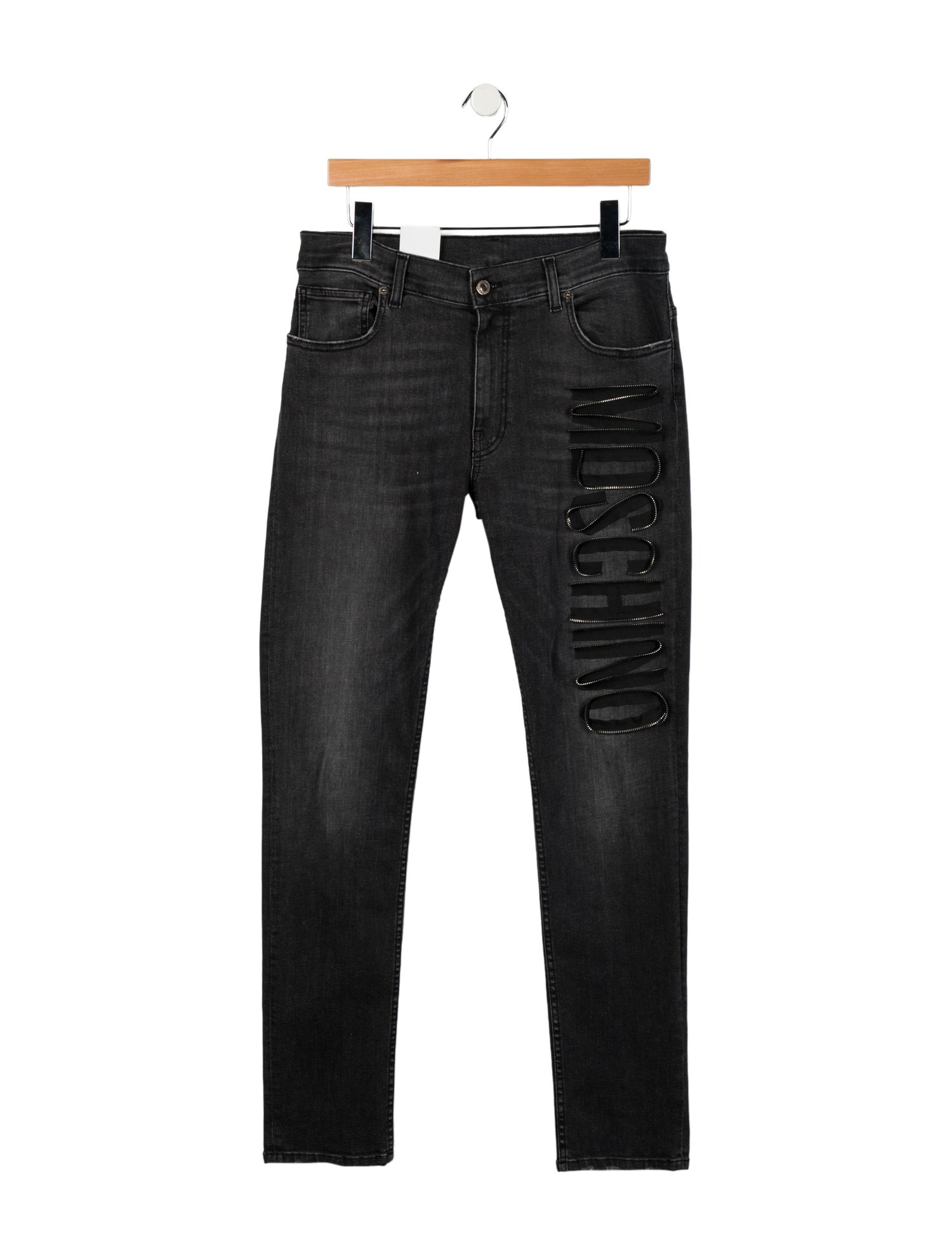 Moschino Couture Mid-Rise Straight Leg Jeans