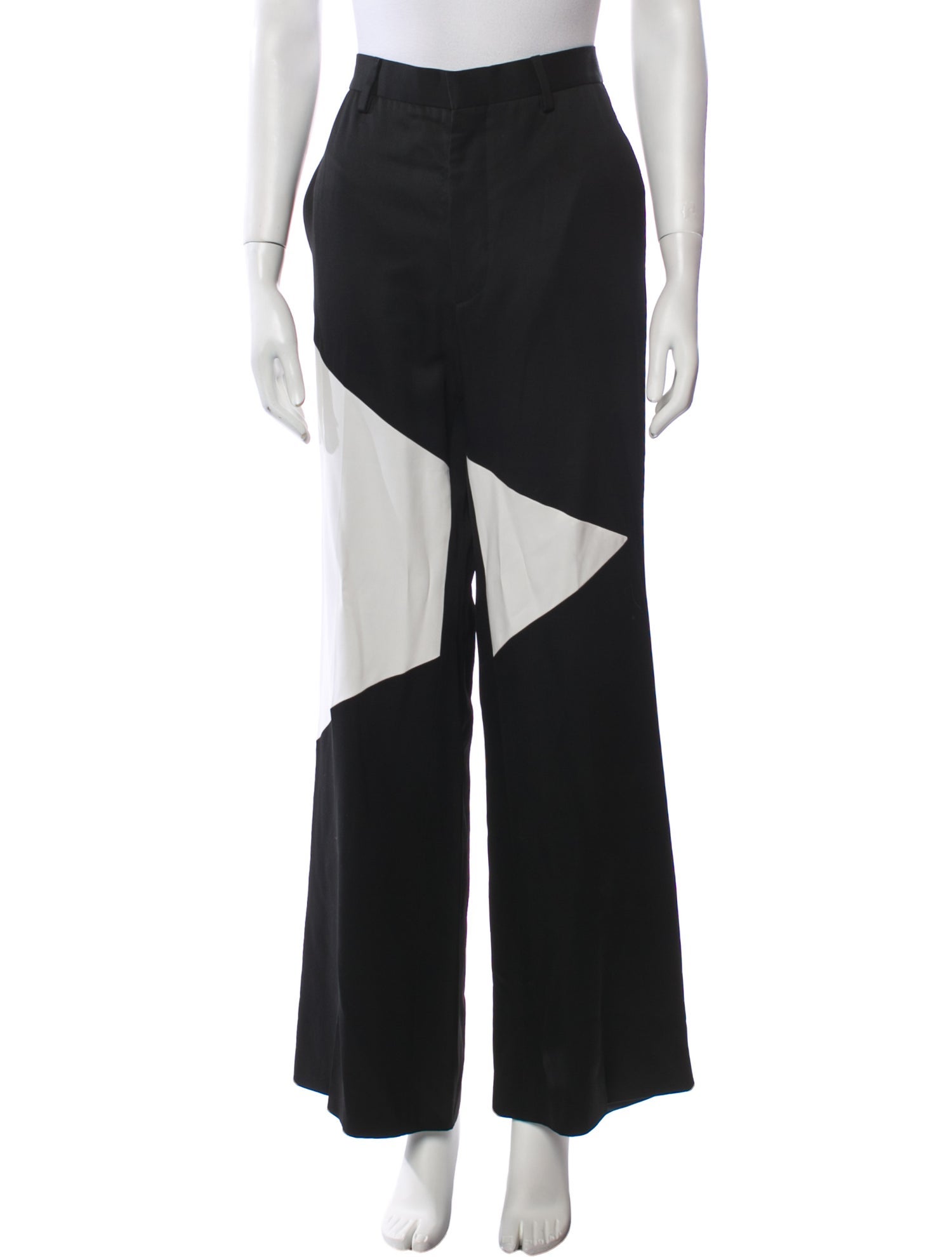 Moschino Couture Virgin Wool Wide Leg Pants