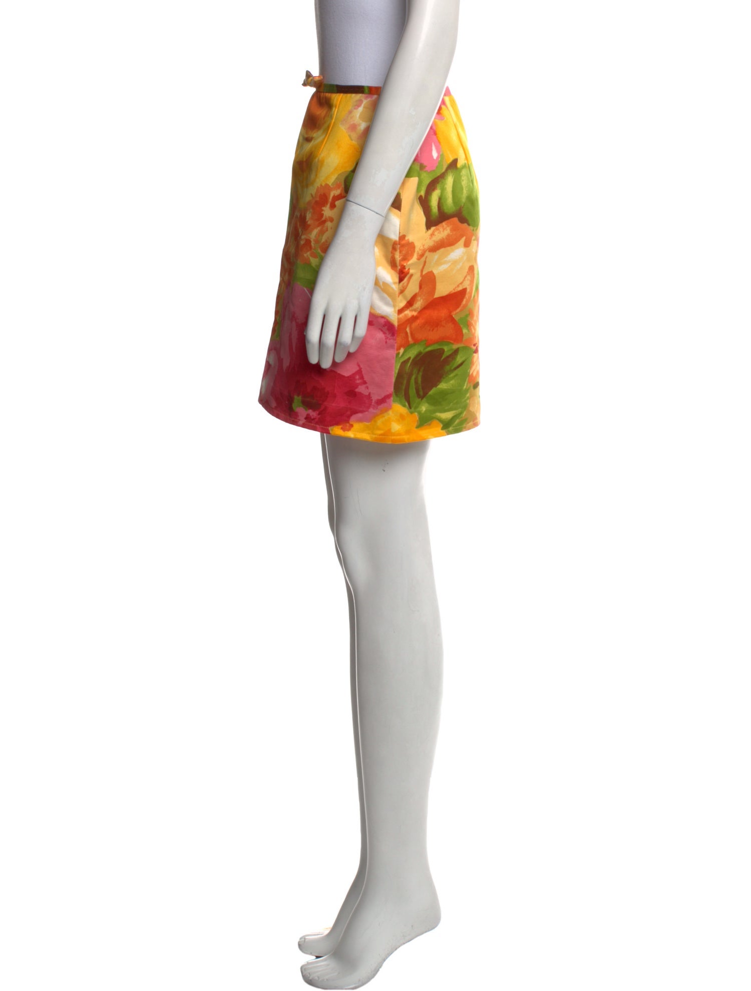 Moschino Couture Floral Print Mini Skirt