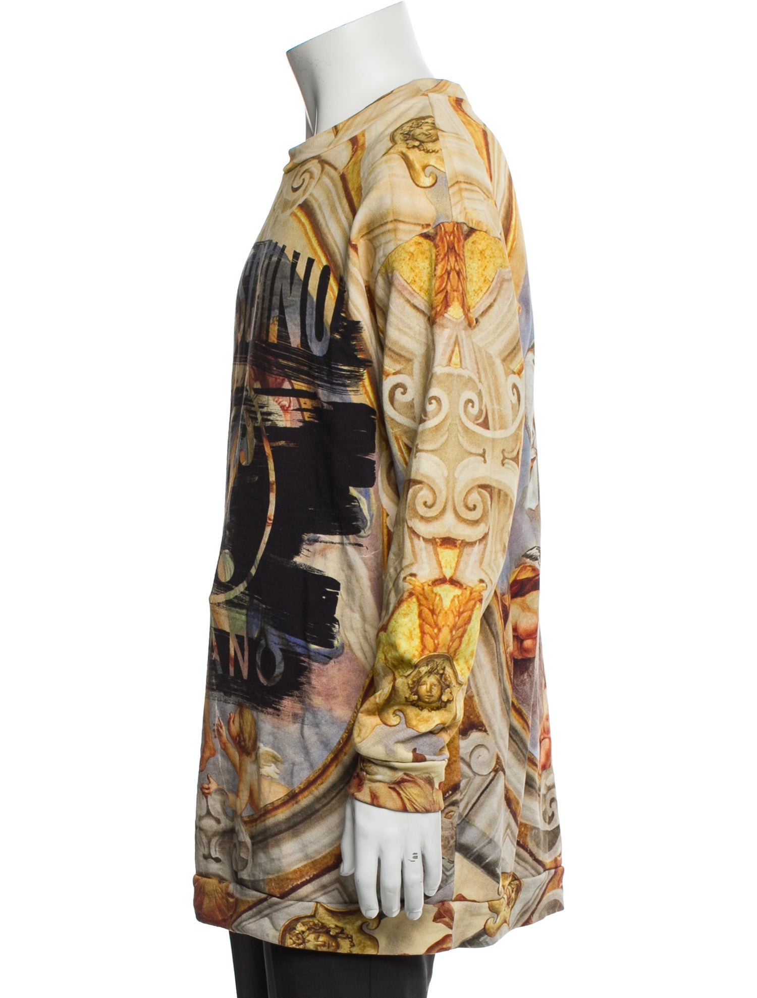 Moschino Couture Printed Crew Neck Pullover