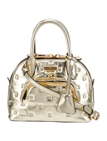 Moschino Couture Handle Bags Leather Top Bag
