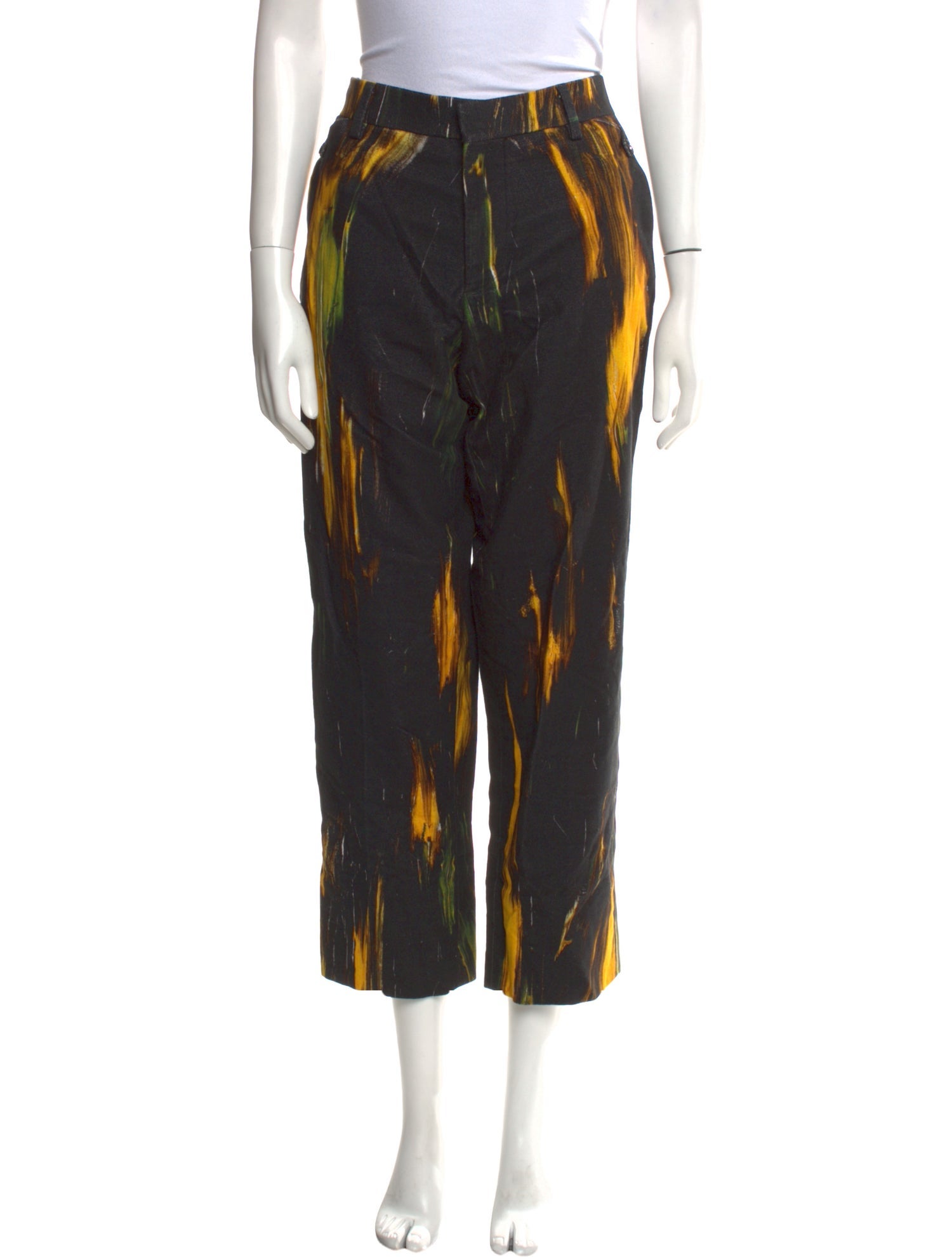 Moschino Couture Printed Wide Leg Pants