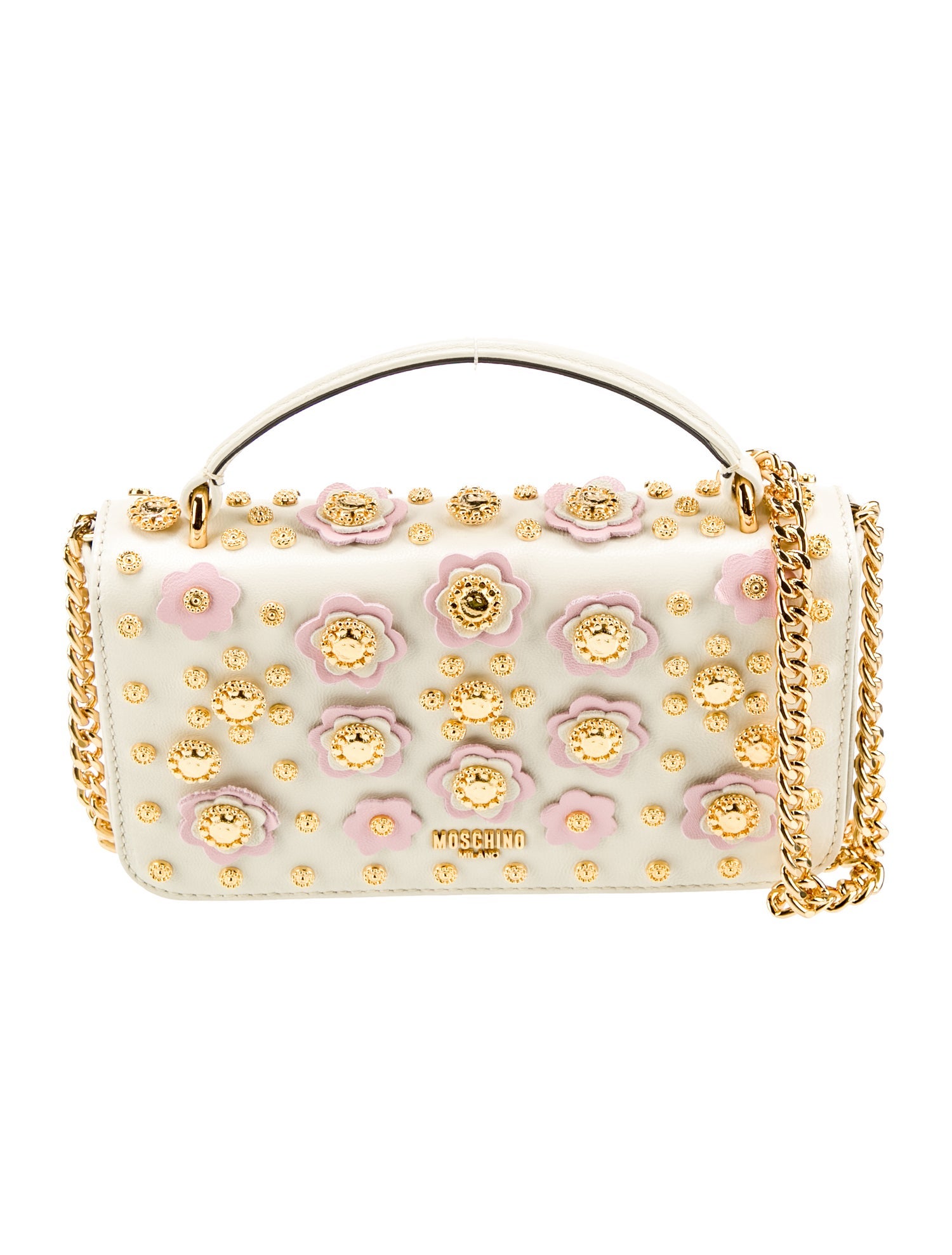 Moschino Couture Leather Top Handle Bag