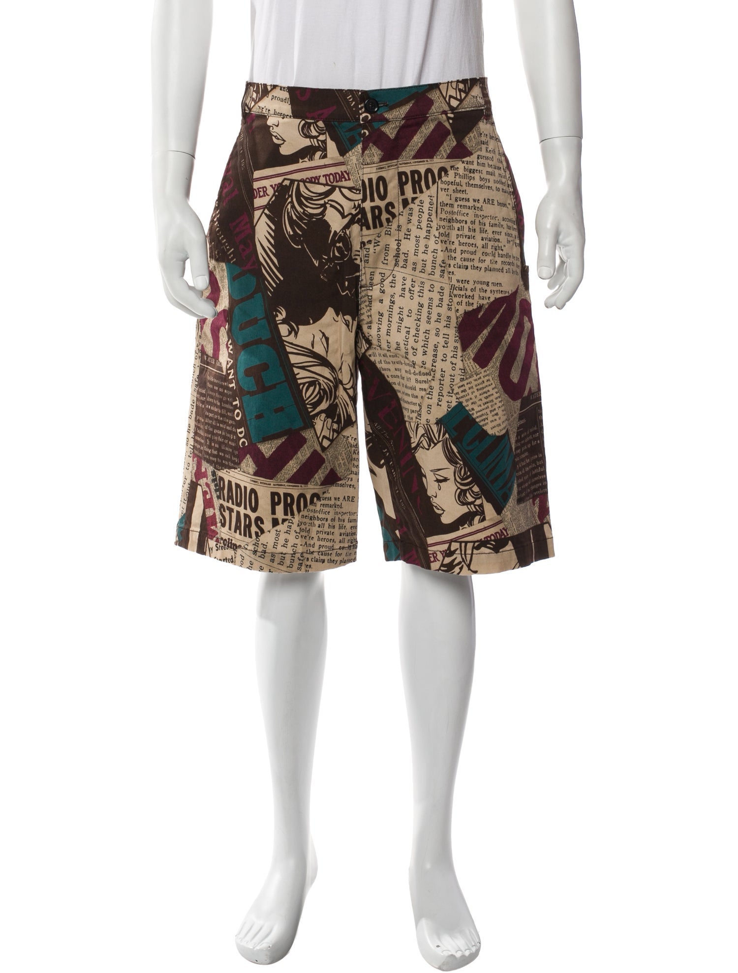 Moschino Couture Printed Jogger Shorts