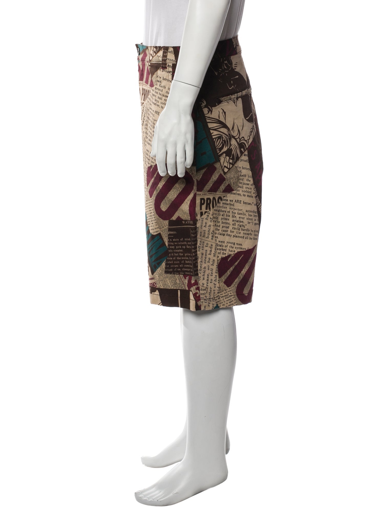 Moschino Couture Printed Jogger Shorts