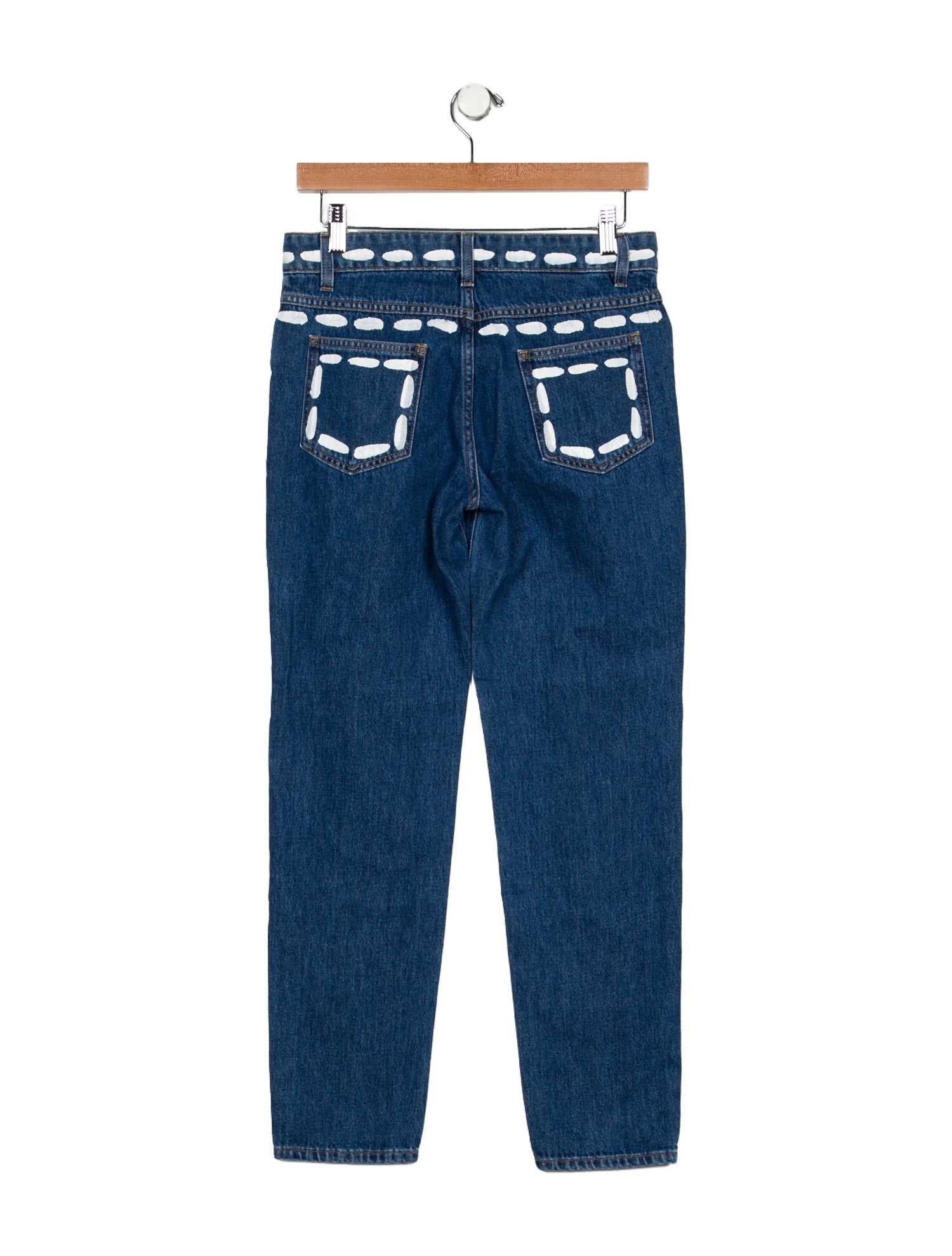 Moschino Couture Mid-Rise Straight Leg Jeans