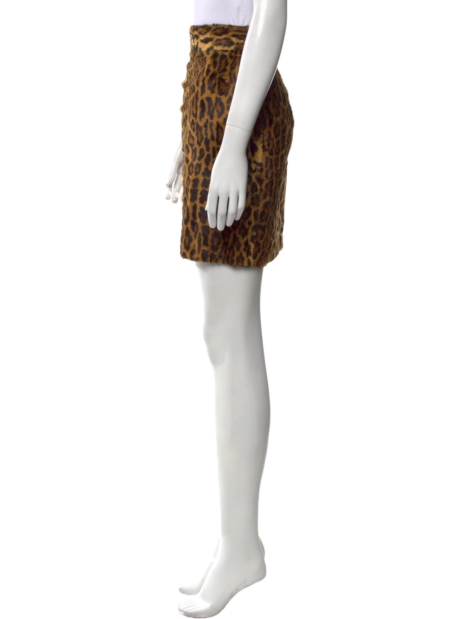 Moschino Couture Animal Print Mini Skirt