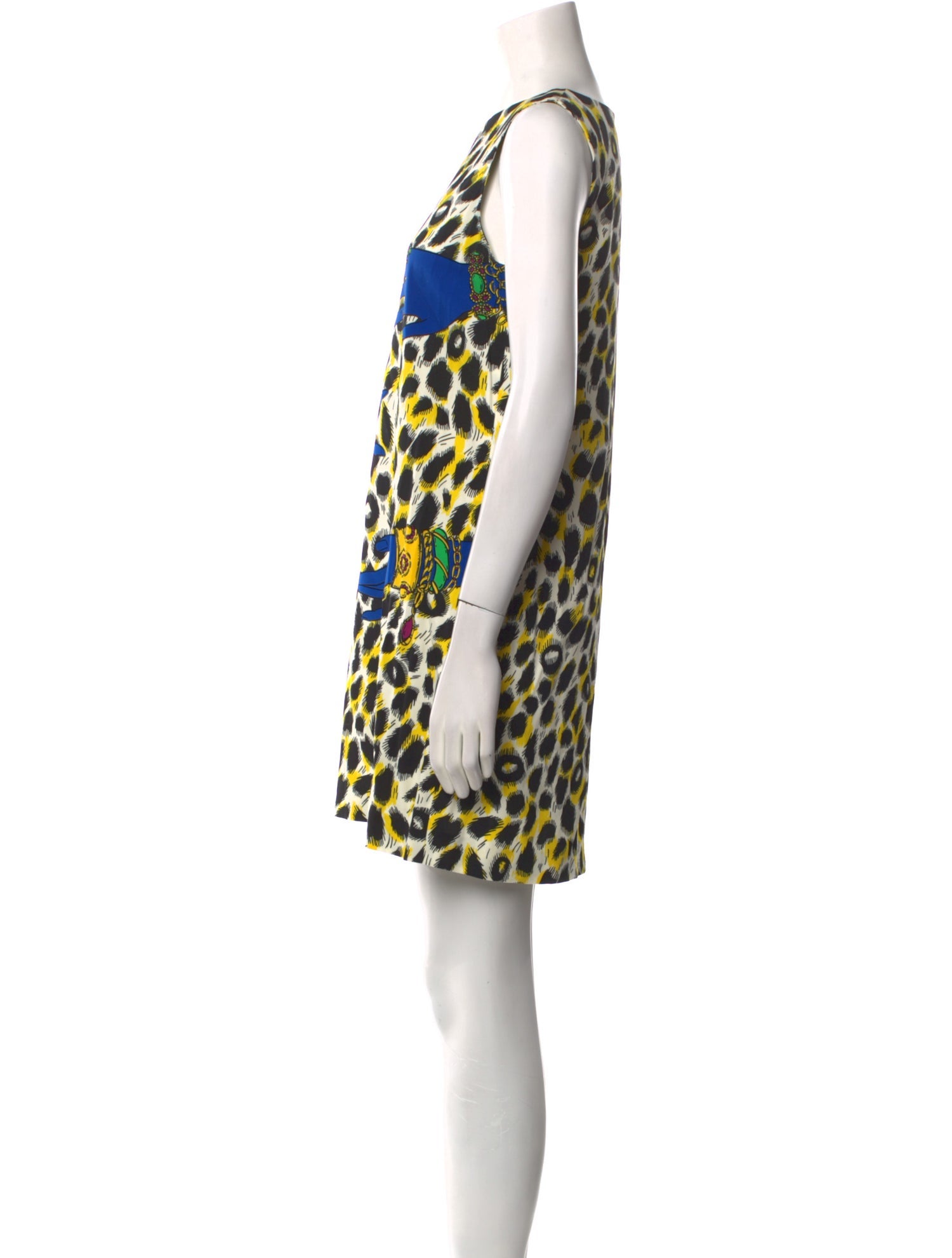 Moschino Couture Animal Print Mini Dress