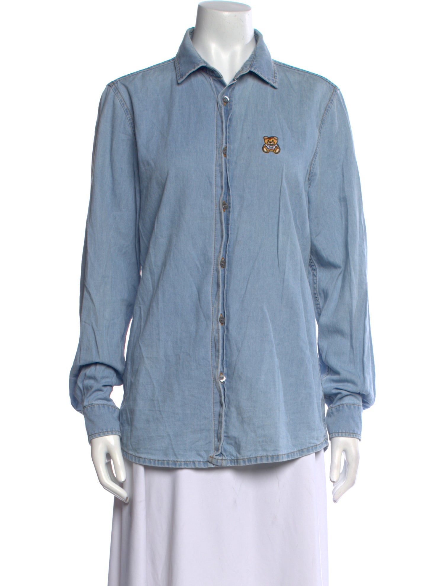 Moschino Couture Long Sleeve Button-Up Top