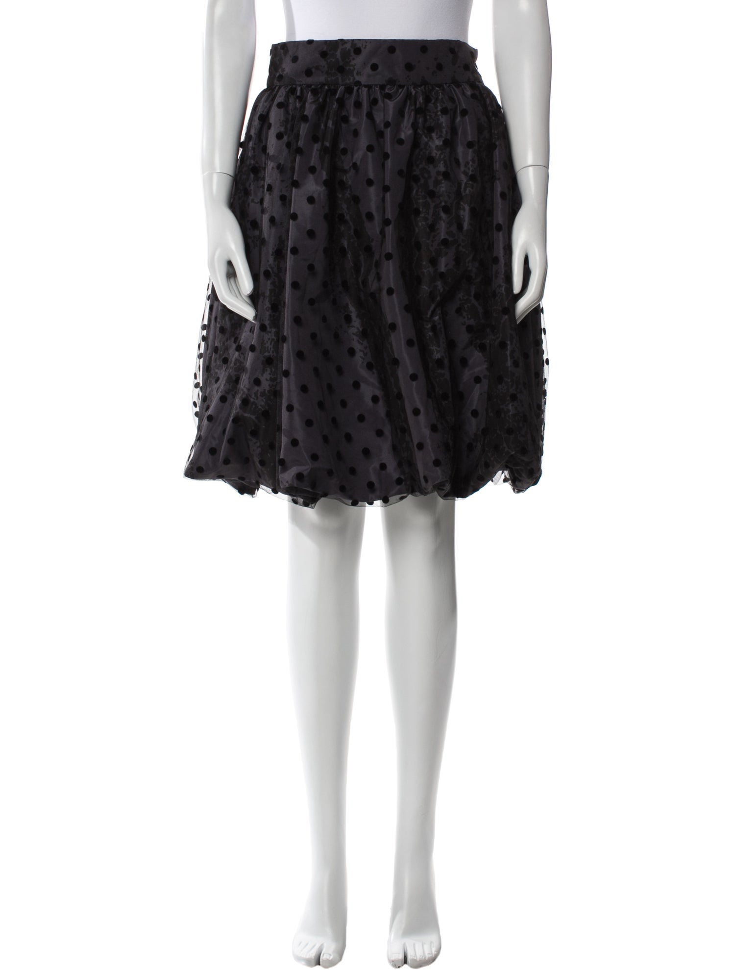 Moschino Couture Polka Dot Print Knee-Length Skirt w/ Tags