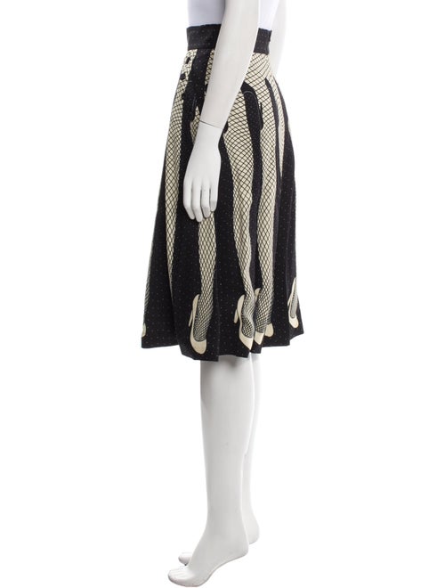 Moschino Couture Polka Dot Print Knee-Length Skirt