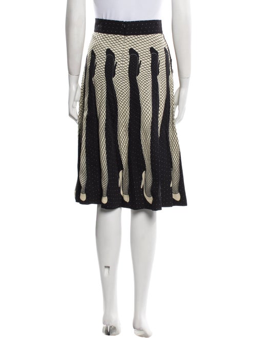 Moschino Couture Polka Dot Print Knee-Length Skirt