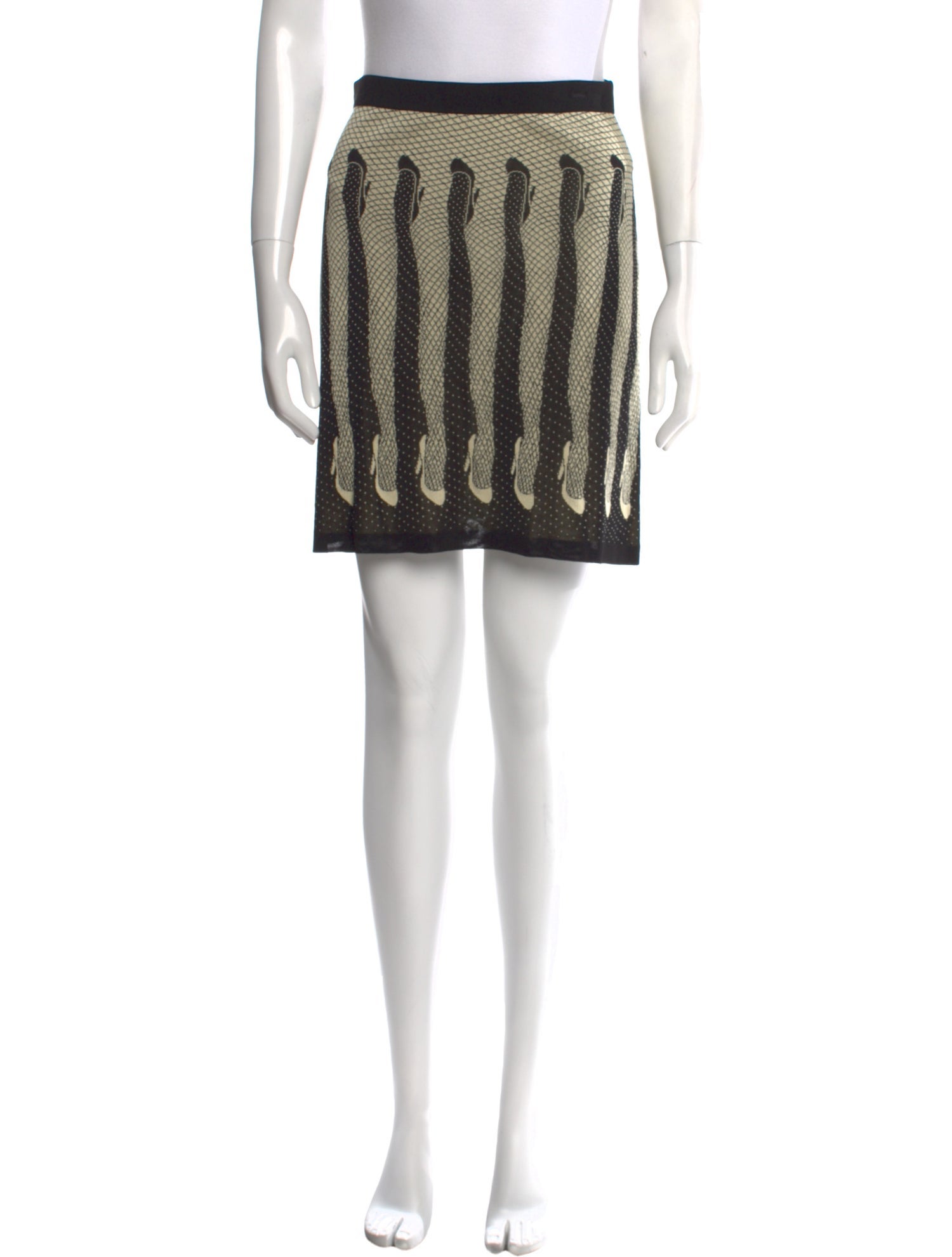 Moschino Couture Striped Mini Skirt