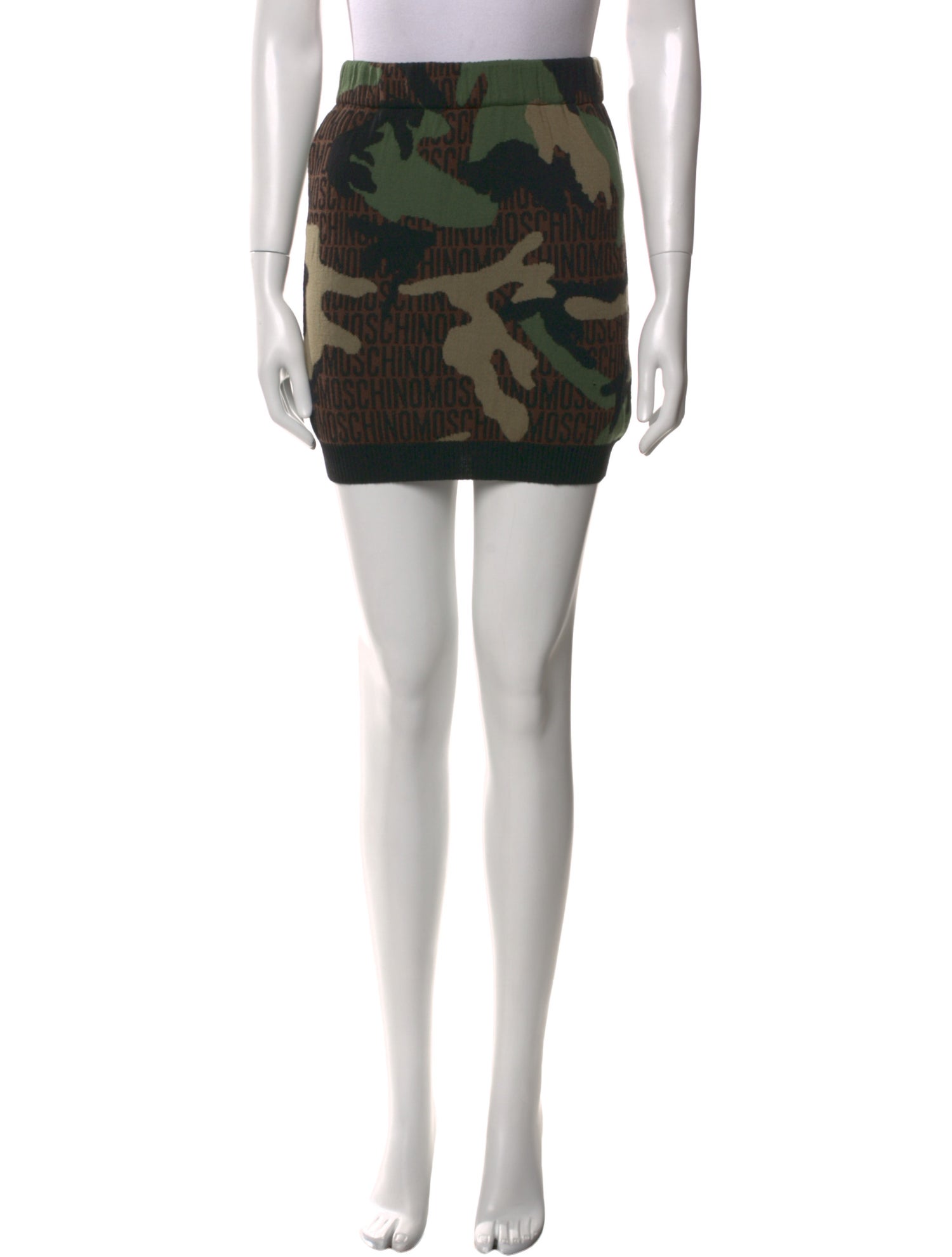 Moschino Couture Virgin Wool Mini Skirt
