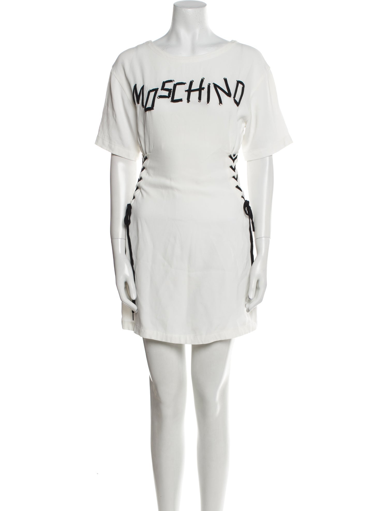 Moschino Couture Bateau Neckline Mini Dress
