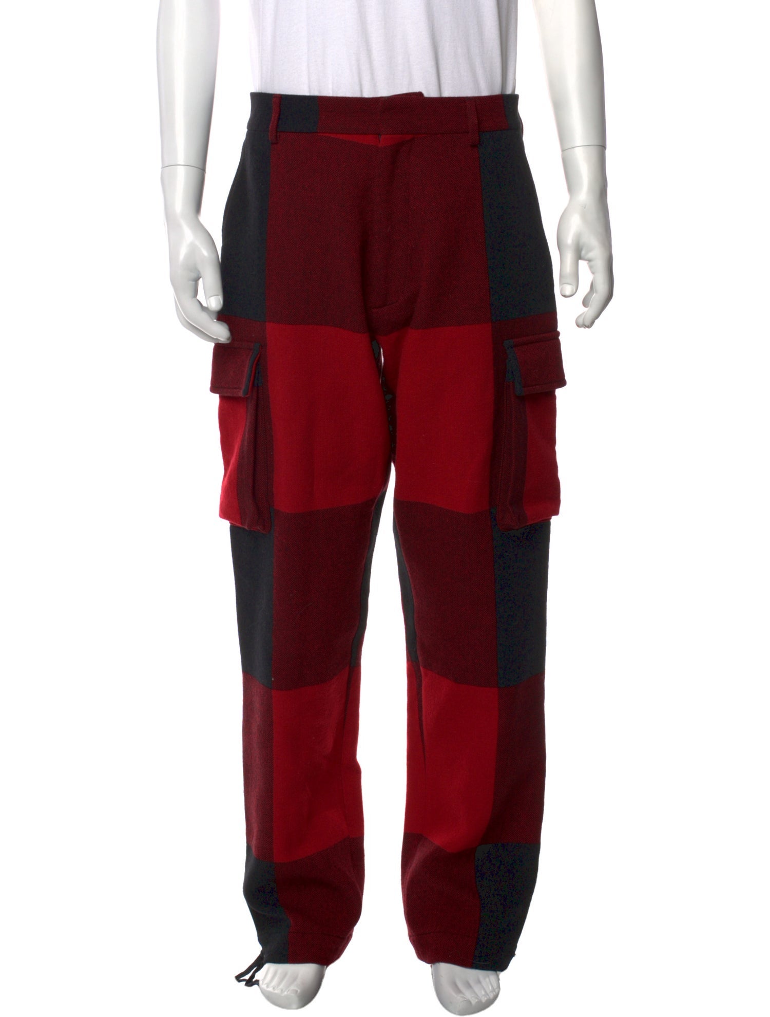 Moschino Couture Colorblock Pattern Cargo Pants