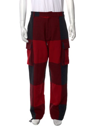 Moschino Couture Colorblock Pattern Cargo Pants