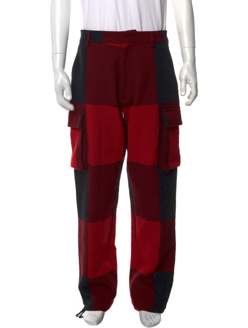 Moschino Couture Colorblock Pattern Cargo Pants