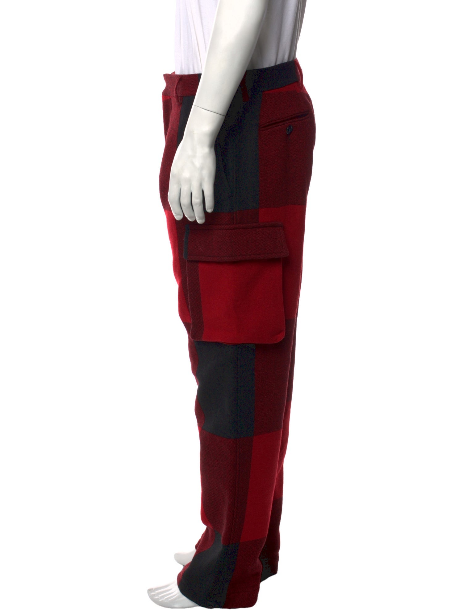 Moschino Couture Colorblock Pattern Cargo Pants