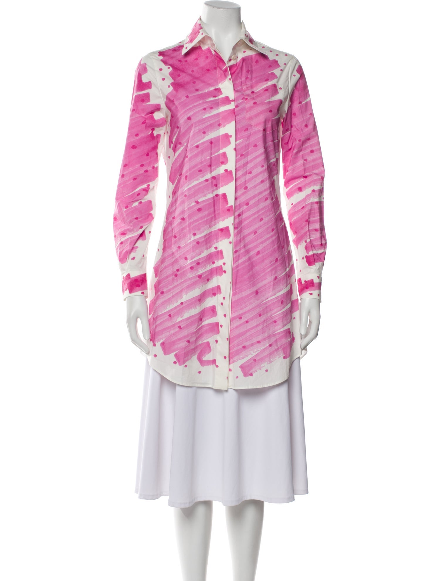 Moschino Couture Printed Long Sleeve Tunic