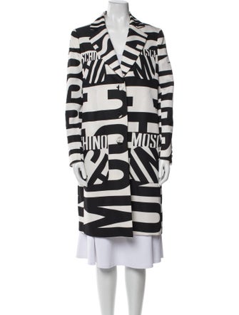 Moschino Couture Wool Printed Coat